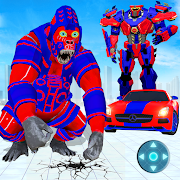 Angry Gorilla Robot Transform: Car Robot Games  Icon