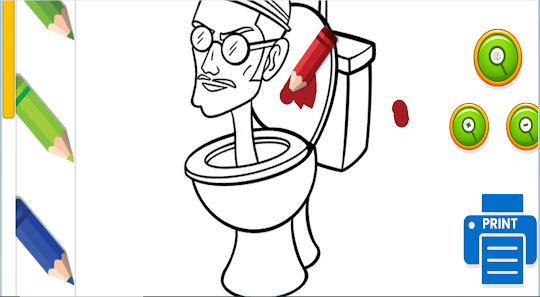 skibidi toilet coloring draw