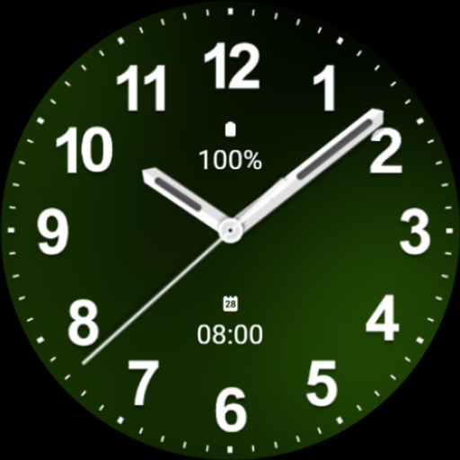 Casual Green Black Watch Face logo