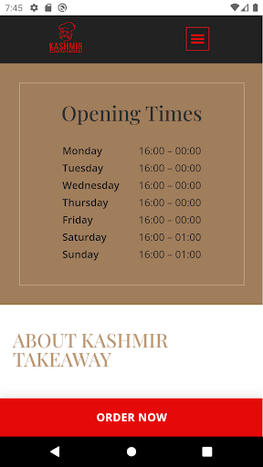 Kashmir Takeaway, Hull Screen 3