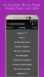 Galaxy Universalfernbedienung Screenshot