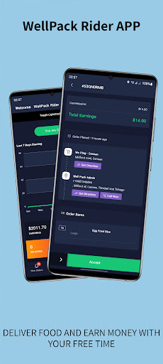 Android application WellPack Rider screenshort