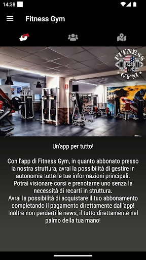 Android application Fitness Gym screenshort