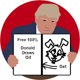 Donald draws - Trump draws gif icon