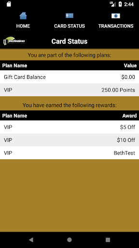 Dos Hombres Loyalty Screen 2