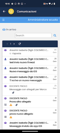 Android application MasterCom Dirigenti 2.0 screenshort