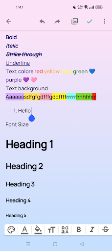 Friendly Notes - Color Notepad Screen 2