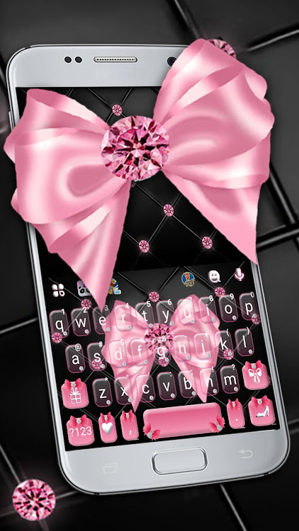 Luxury Pink Bow Keyboard Theme - 7.1.5_0412 - (Android)