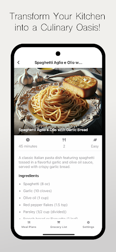 FreshLife: Personal Meal Plans Screen 2