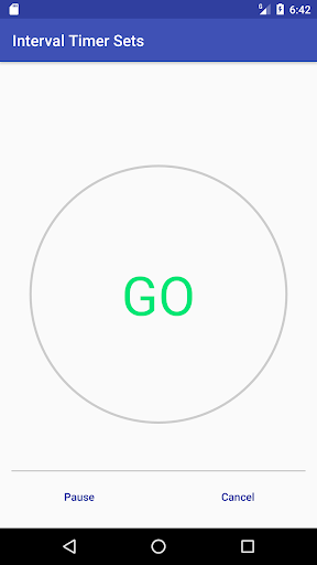 Interval Timer Sets Screen 3