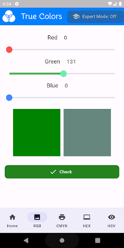 TC - color matching puzzle Screen 2
