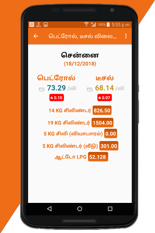 Petrol Diesel Price - Tamilnad Screen 2
