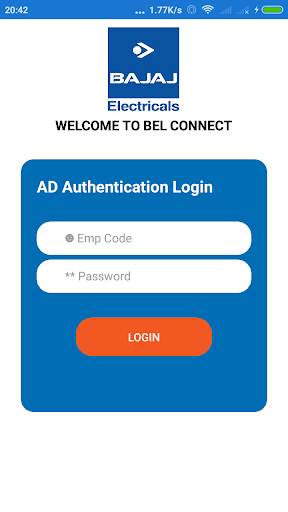 Android application BEL CONNECT screenshort