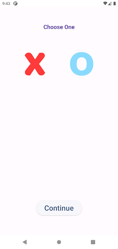 Android application Tic Tac Toe screenshort