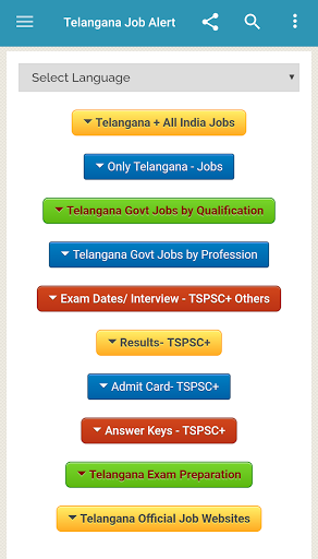 Android application Telangana Job Alert- TS Jobs screenshort