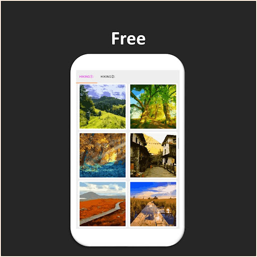 Color by Number - hiking Screen 2