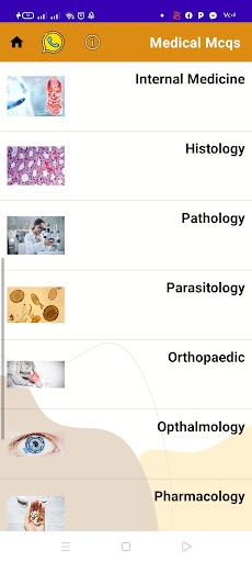 Medical Mcqs library Screen 3