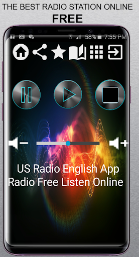 Android application US Radio English App Radio Lis screenshort