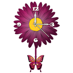 Cover Image of Скачать Flower pendulum clock live wal  APK