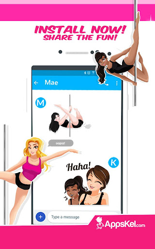 Pole Dancing Stickers- Tease D