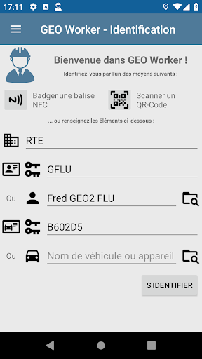 Android application GEO Worker screenshort