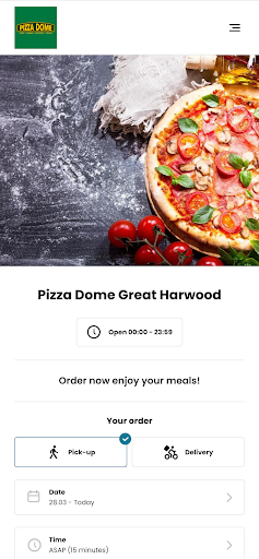Android application Pizza Dome Blackburn screenshort