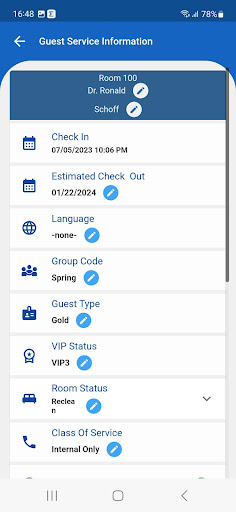 Jazzware Hotel Operations Screen 3