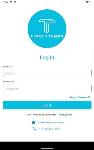 TimelyTemps Screen 3
