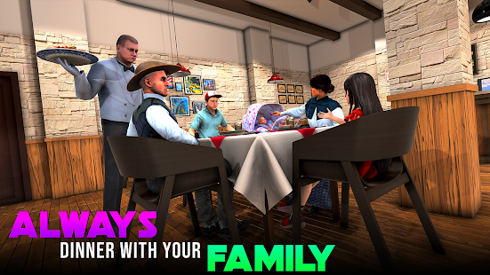 Mother Simulator - Family Game Varies with device APK screenshots 2
