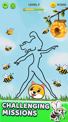 Save Your Pet: Draw Puzzle - Screenshot 1