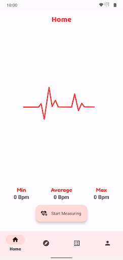 Android application Instant heart rate monitor screenshort