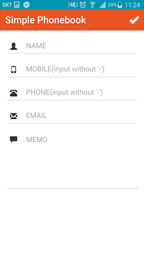 Simple phonebook-private,secon Screen 3