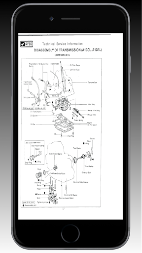 Android application Transmission AT Toyota A130 screenshort