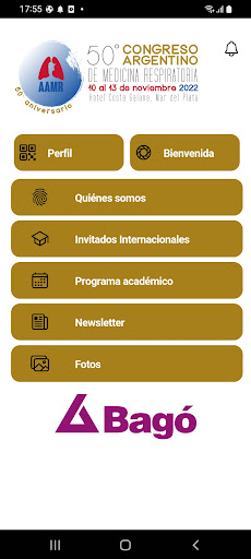 Android application 50° CONGRESO AAMR screenshort