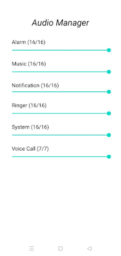 Android application Audio Manager - Hide Media screenshort