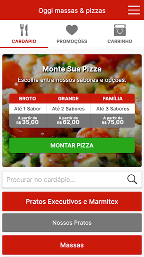 Oggi massas & pizzas Screen 2