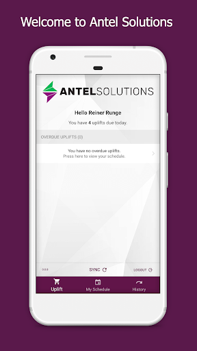 Android application Antel Solutions screenshort