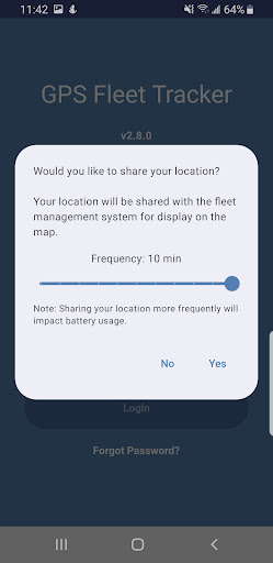 GPS Fleet Tracker Screen 2