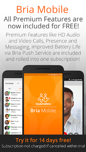 Android application Bria Mobile: VoIP Softphone screenshort