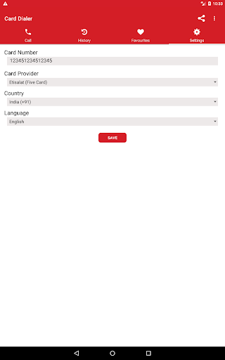 Card Dialer for Etisalat and Du HelloFive Cards