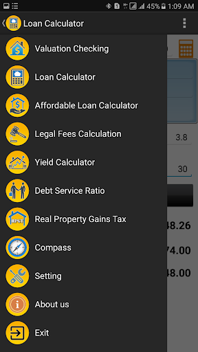 Housing Loan Calculator Screen 2