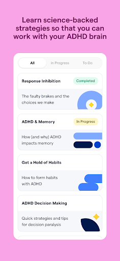 Screenshot of Shimmer: ADHD Coaching