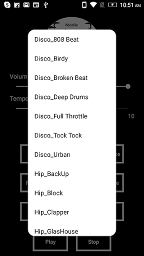 Android application Mobile Drum Machine Pro screenshort