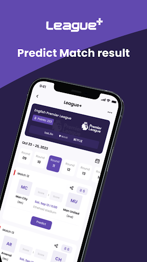 Android application League+ screenshort