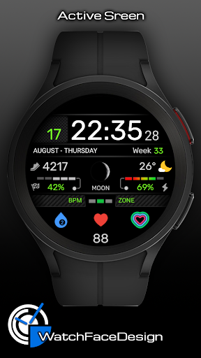 WaTchG003: Digital watch face Screen 3