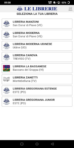 Android application Le Librerie screenshort