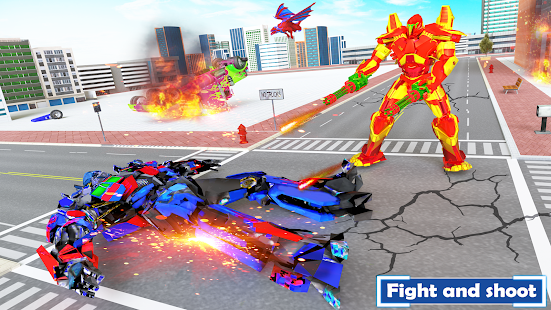 Flying Dragon Transport Truck Transform Robot Game screenshots apk mod 5