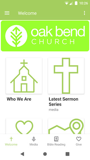 Android application Oak Bend Church screenshort
