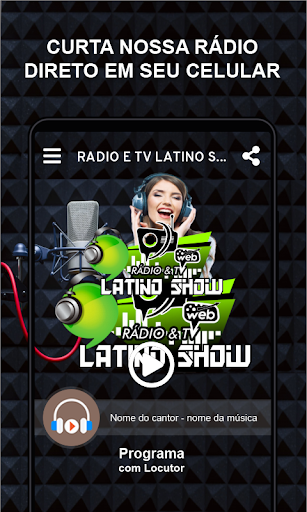 Android application RADIO E TV LATINO SHOW OFICIAL screenshort