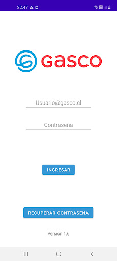 Android application Mi credencial Gasco screenshort